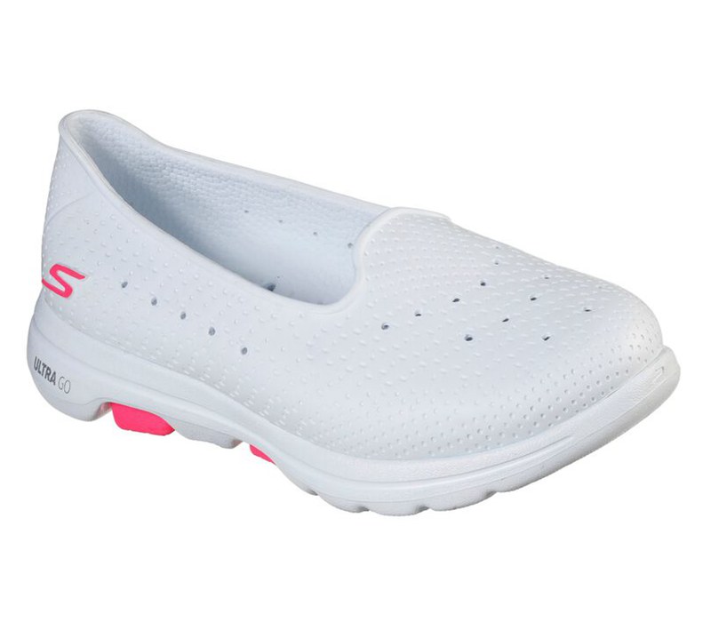 Skechers Cali Gear: Gowalk 5 - Sun Kissed - Womens Slip On Shoes White [AU-WZ6613]